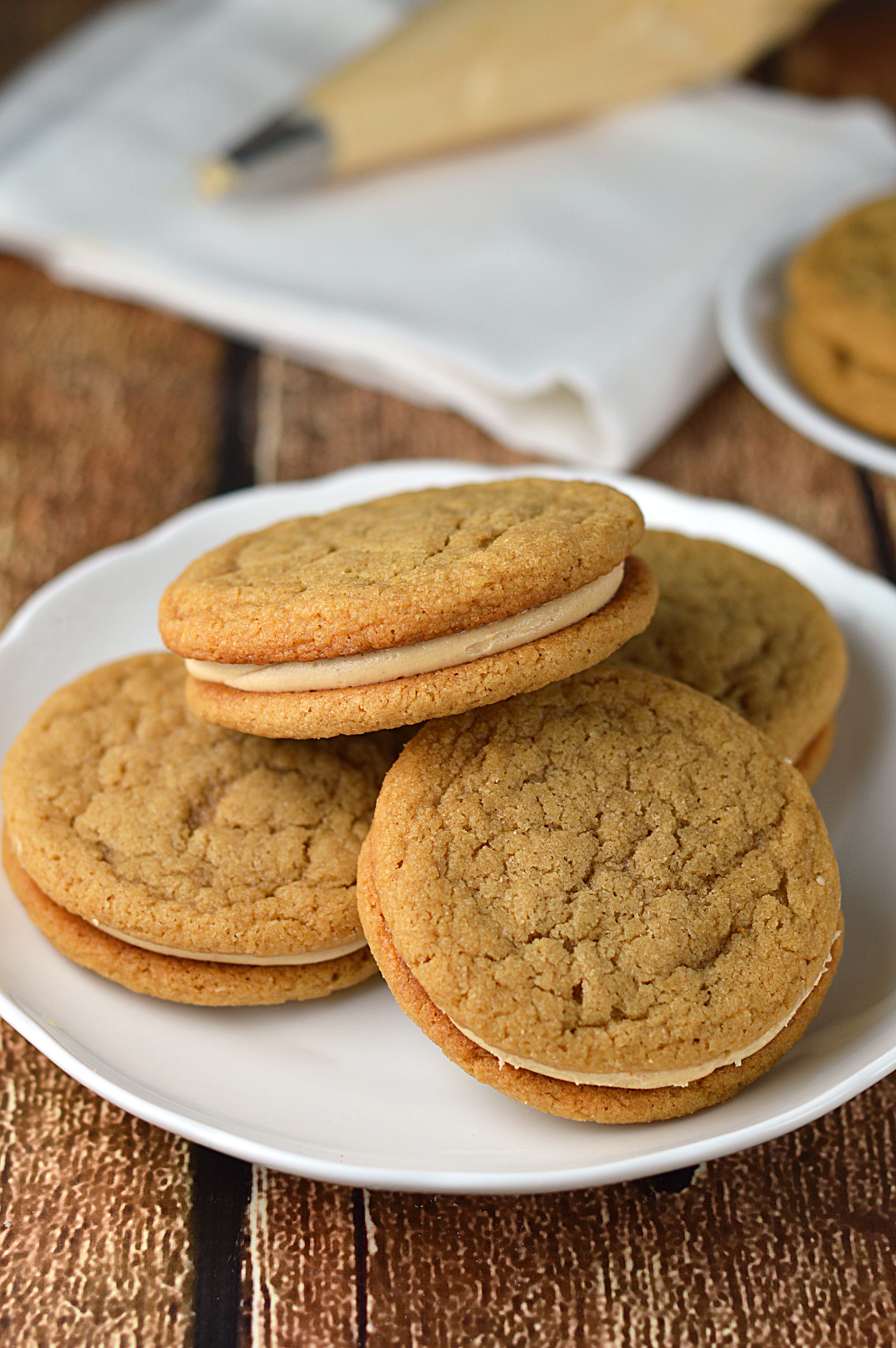 Peanut butter sandwich cookies Friday is Cake Night