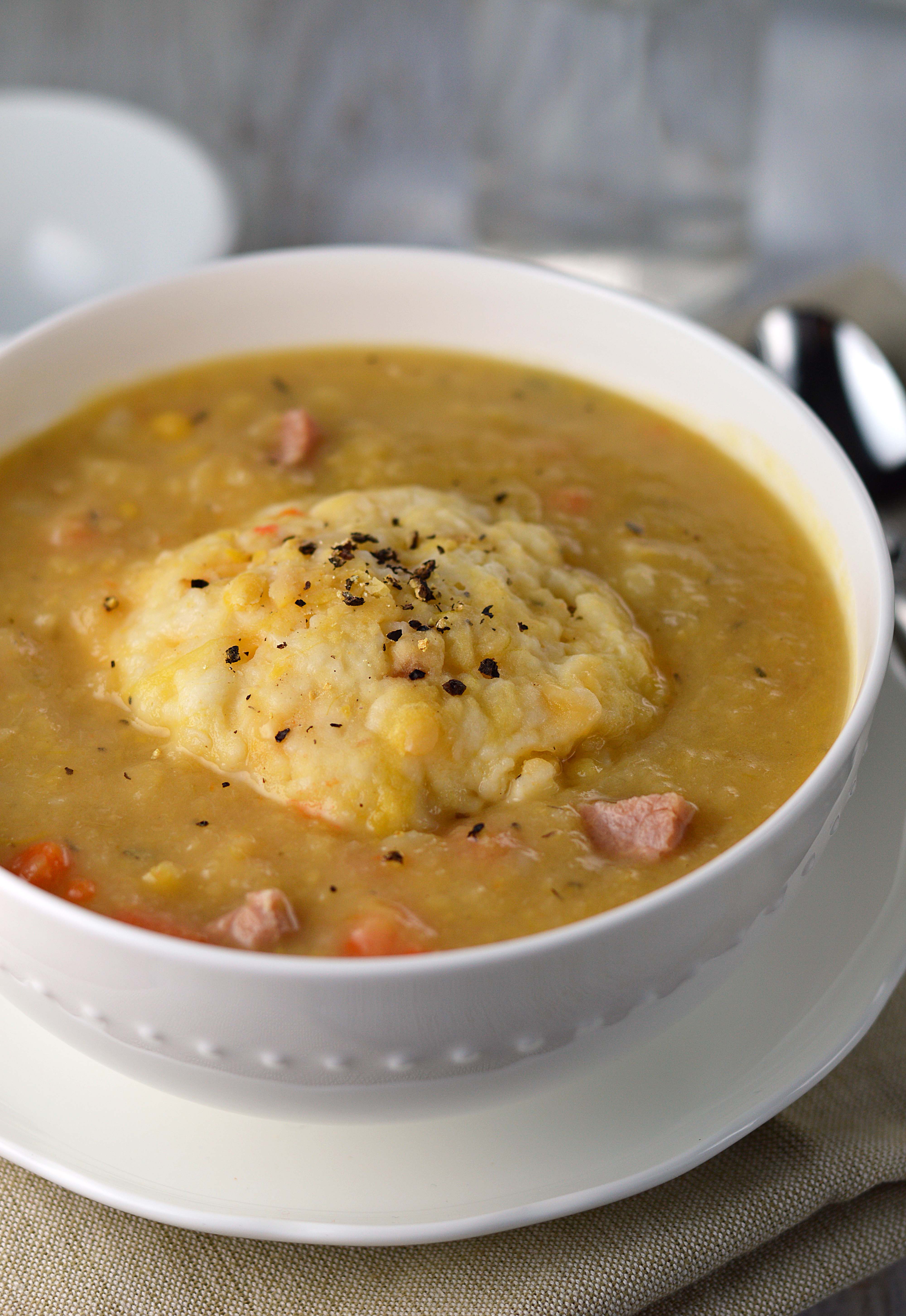 pea-soup-with-sharp-cheddar-dumplings-friday-is-cake-night