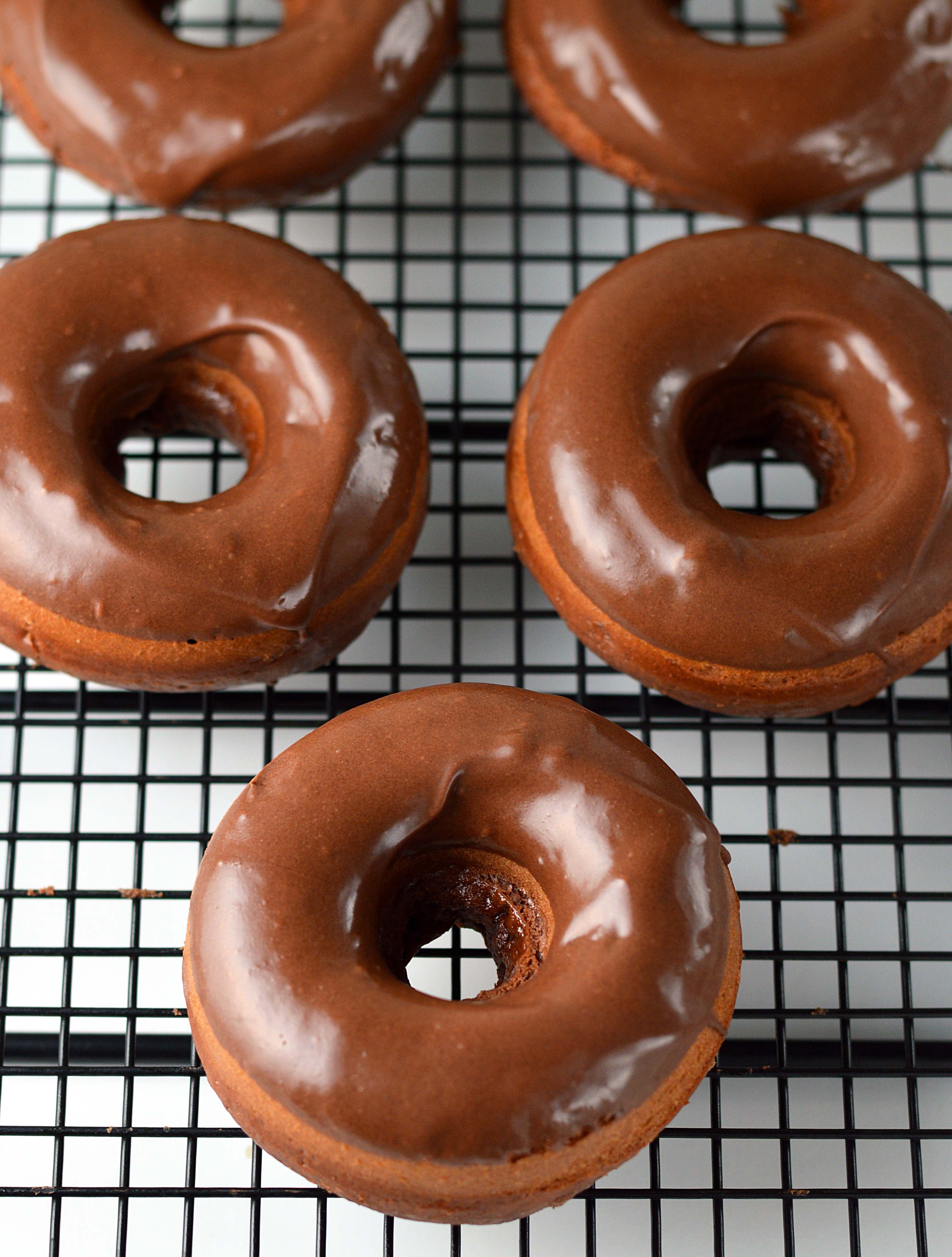 Baked chocolate doughnuts - Friday is Cake Night