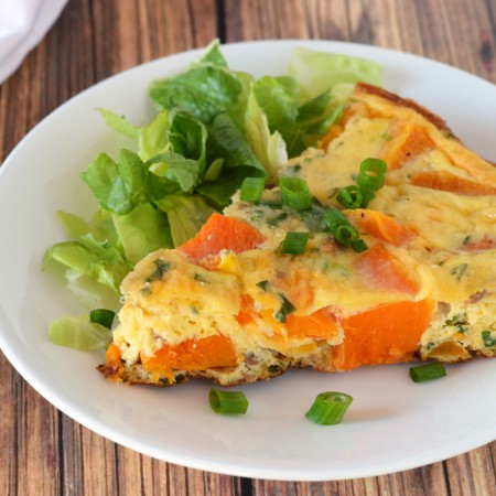 Sausage and butternut frittata