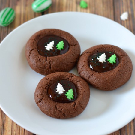 mint chocolate thumb prints