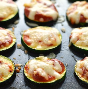 Zucchini pizza bites - Friday is Cake Night