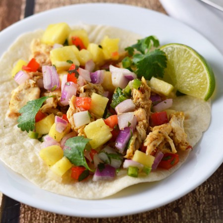 mango chili chicken taco