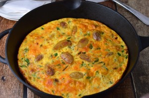 Potato and bacon frittata