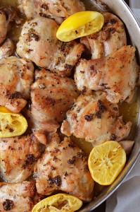 Pan roasted lemon chicken