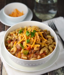 Cheesy beef skillet dinner