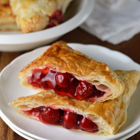 cherry cheesecake turnovers