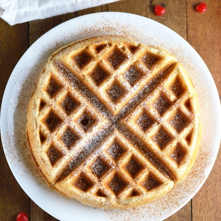 Overnight Cinnamon Swirl Waffles