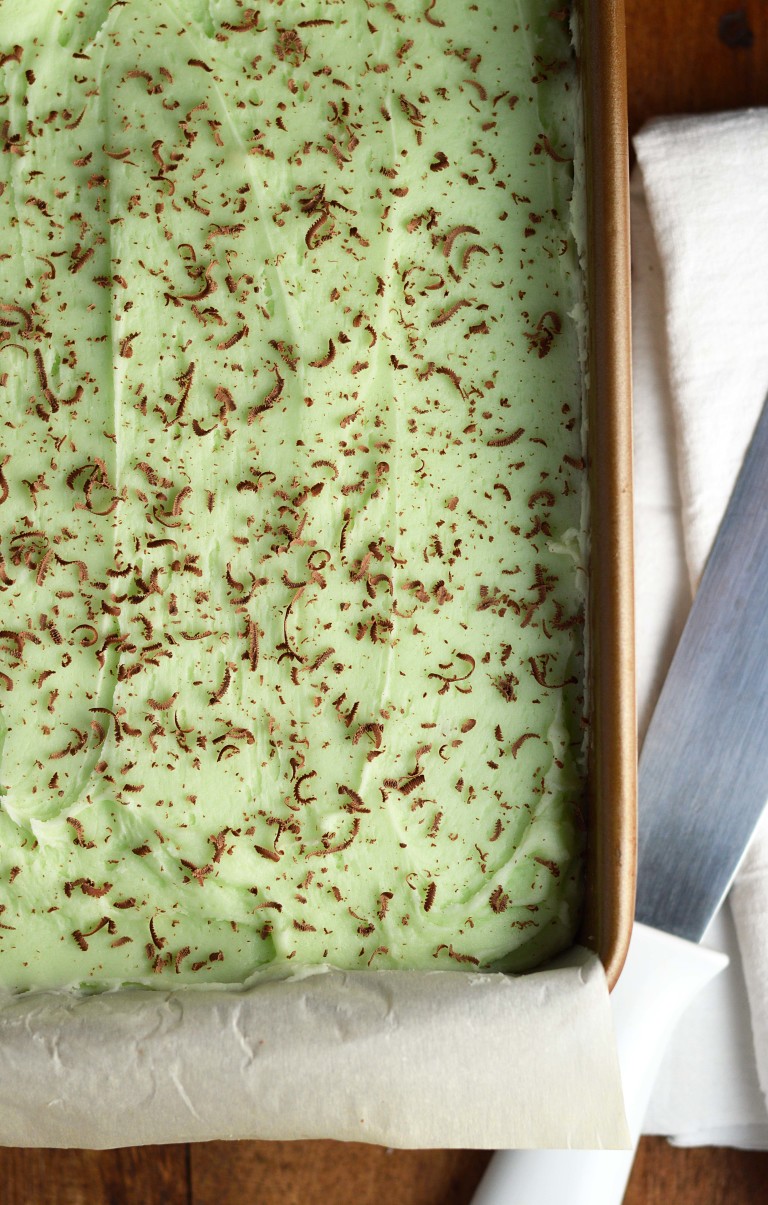 Mint Chocolate Brownies - Friday is Cake Night